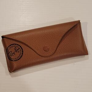 Ray-Ban faux leather sunglasses eyeglasses case brown 0305